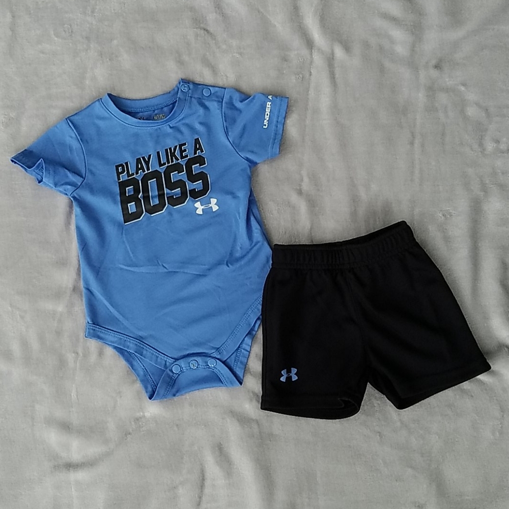 Under Armour onesie/shorts outfit set size 9-12 mo
